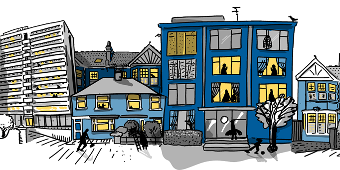 My Space Housing Illustration of houses